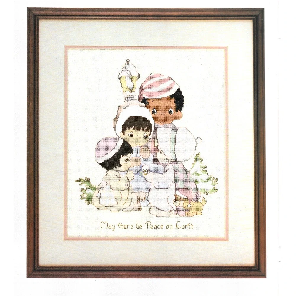 Lot of 2 Precious Moments Cross Stitch Booklets Gloria & Pat Designs PM 16 PM 17